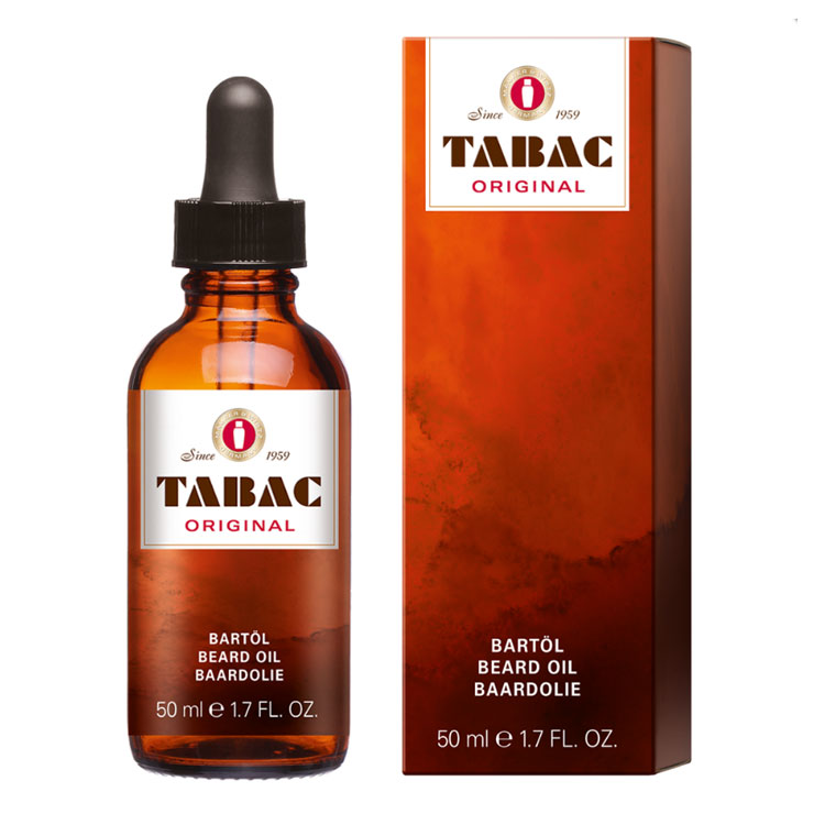 Tabac Original Beard Oil, vårdande skäggolja med Tabac Originals ikoniska signaturdoft.