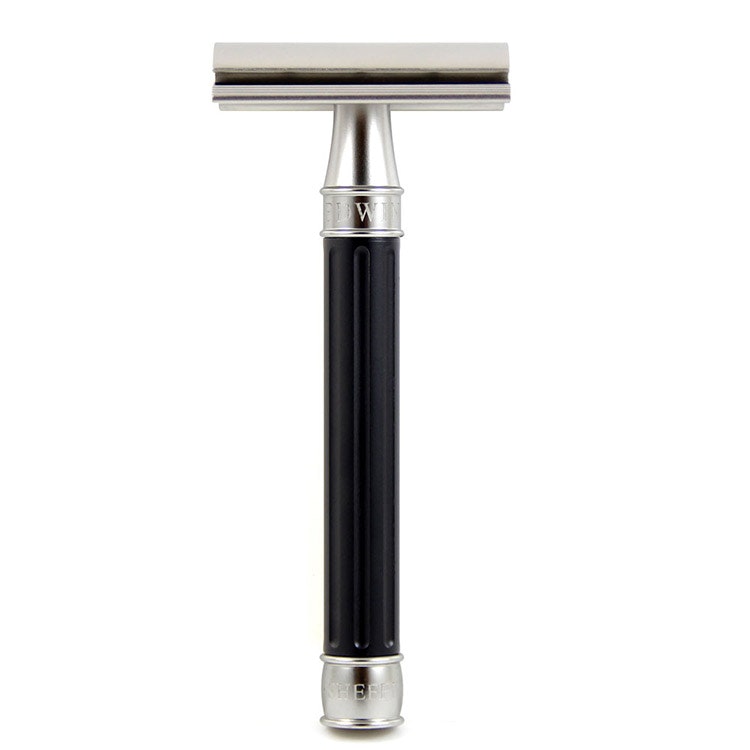 Edwin Jagger 3ONE6 Stainless Steel Black DE Razor