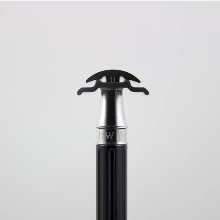 Edwin Jagger 3ONE6 Stainless Steel Black DE Razor, Premium hyvel i rostfritt stål som ger minimal bladkänsla.