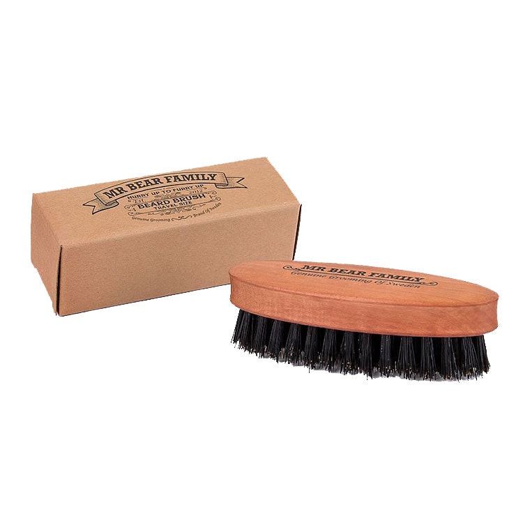 Mr Bear Family Beard Brush Travel Size