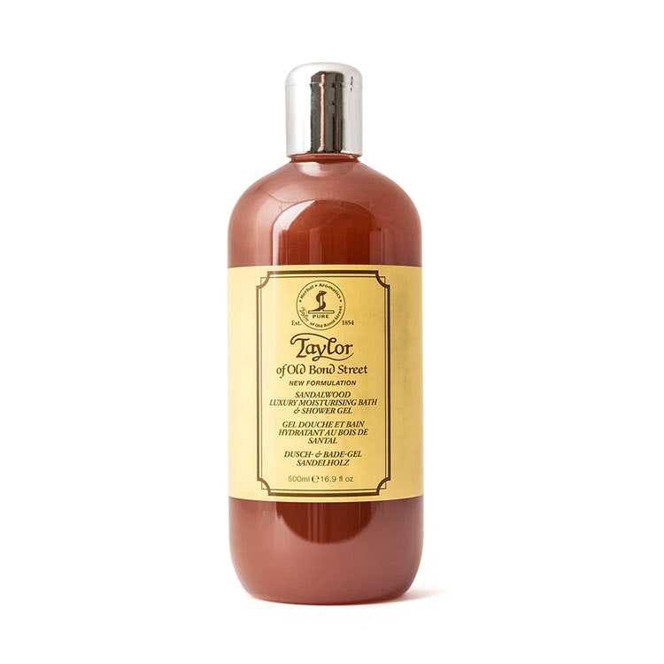 Taylor of Old Bond Street Sandalwood Bath and Shower Gel, lyxig duschgel som rengör kroppen eller förgyller ditt bad!