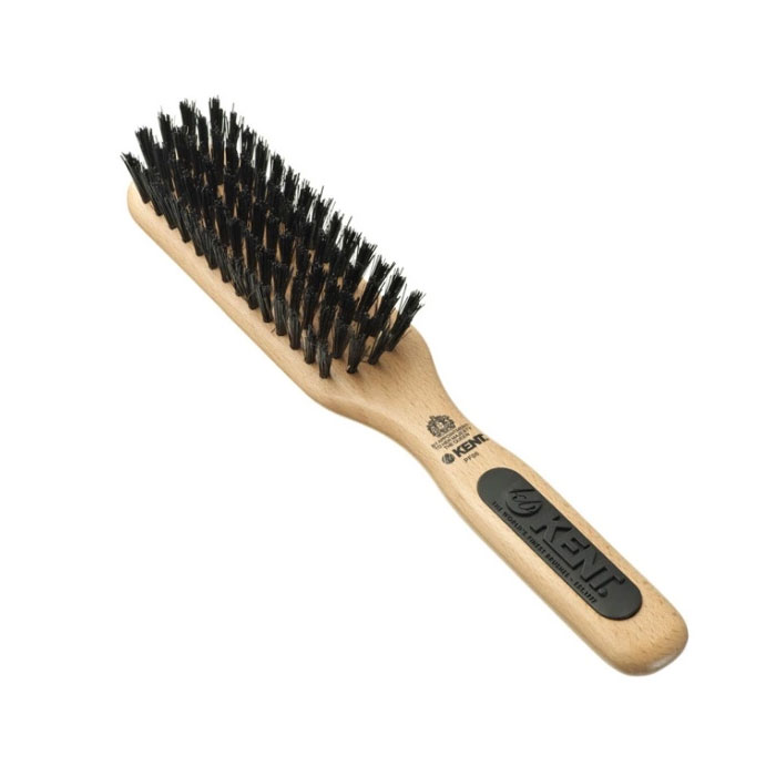 Kent Brushes Grooming Brush PF06, hårborste med naturborst för korta hår eller skägg.