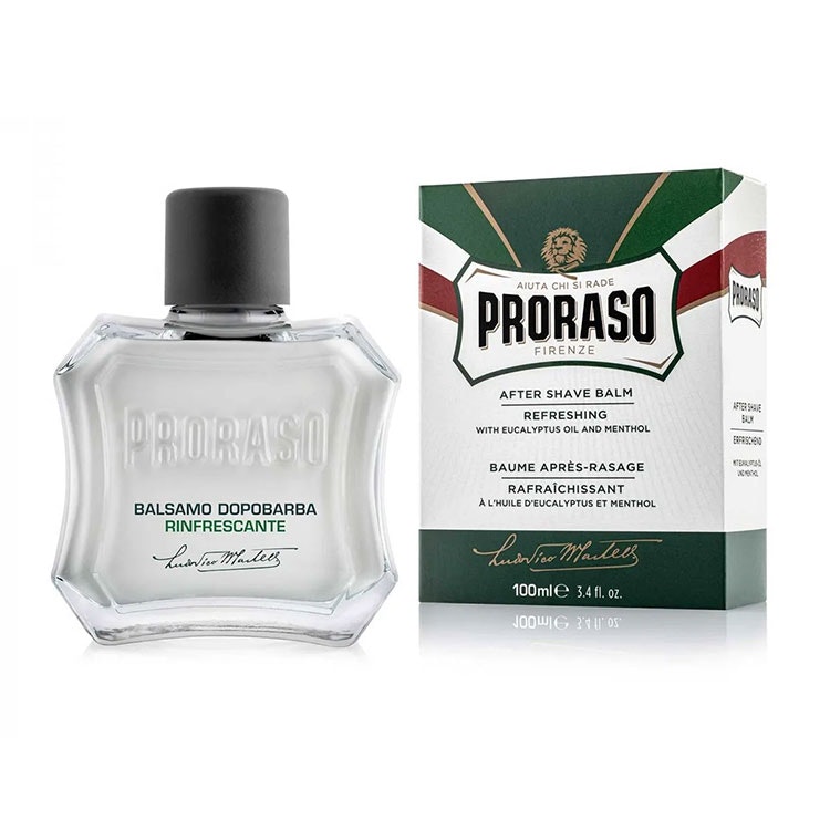 Proraso After Shave Balm Refreshing Eucalyptus, Alkoholfri rakbalm som ger en behagligt fräsch och återfuktad känsla efter rakning.