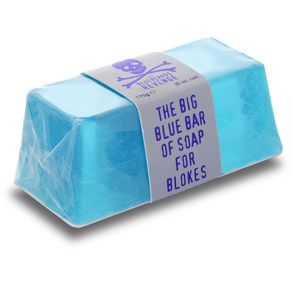 The Bluebeards Revenge Big Blue Bar Of Soap, En rejäl kroppstvål för riktiga män med en fräsch och maskulin doft.