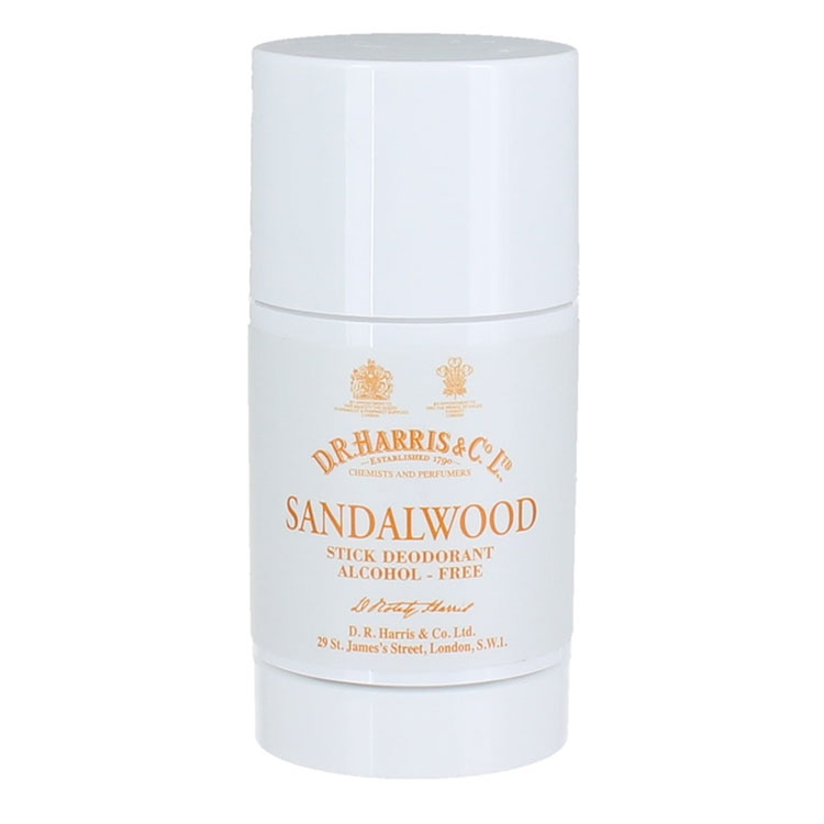 D.R. Harris Sandalwood Deodorant Stick, Alkoholfri deodorant med doft av sandelträ. Perfekt för känslig hud!