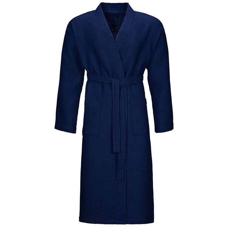 Vossen Wellington Bathrobe, en lätt unisex badrock tillverkad av 100% våfflad bomull.