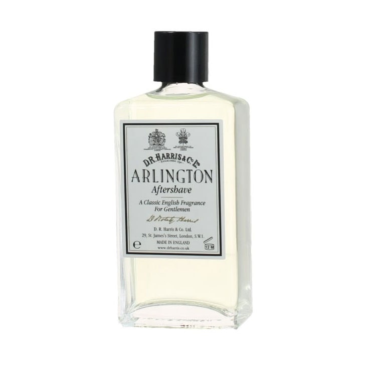 D.R. Harris Arlington Aftershave, Klassiskt rakvatten med alkohol som klappas in på huden efter rakning.