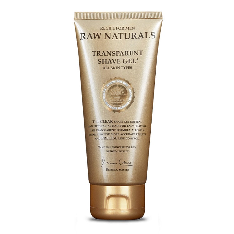 Raw Naturals Transparent Shave Gel, Transparent rakgel för en bekvämare rakning.