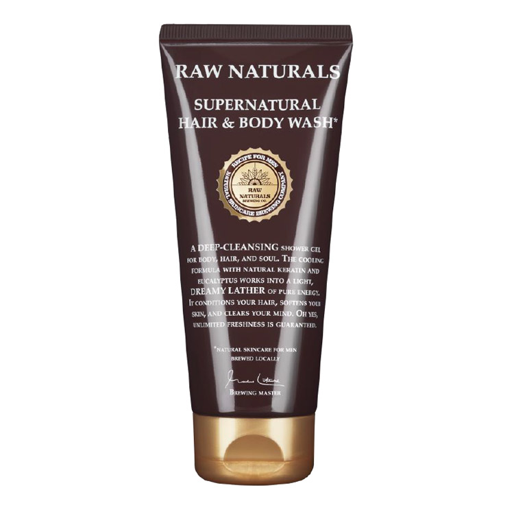 Raw Naturals Supernatural Hair & Body Wash, Skön duschgel och schampo för både kropp och hår.