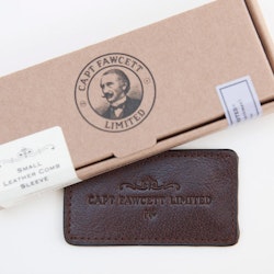 Captain Fawcett Leather Case for Folding Pocket Moustache Comb