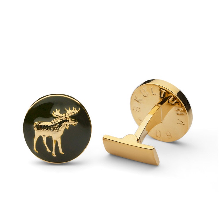 Skultuna The Hunter Gold & Green - The Moose