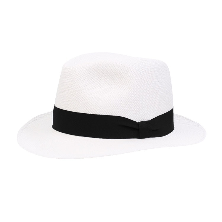 Wigens Fedora Panama Hat Black