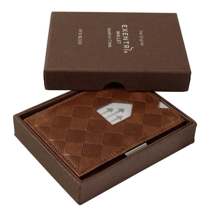 Exentri Wallet Hazelnut Chess