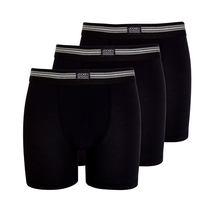 Jockey Boxer Trunk 3-pack Black