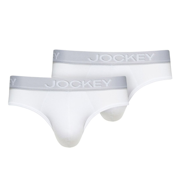 Jockey 3D Brief 2-pack White