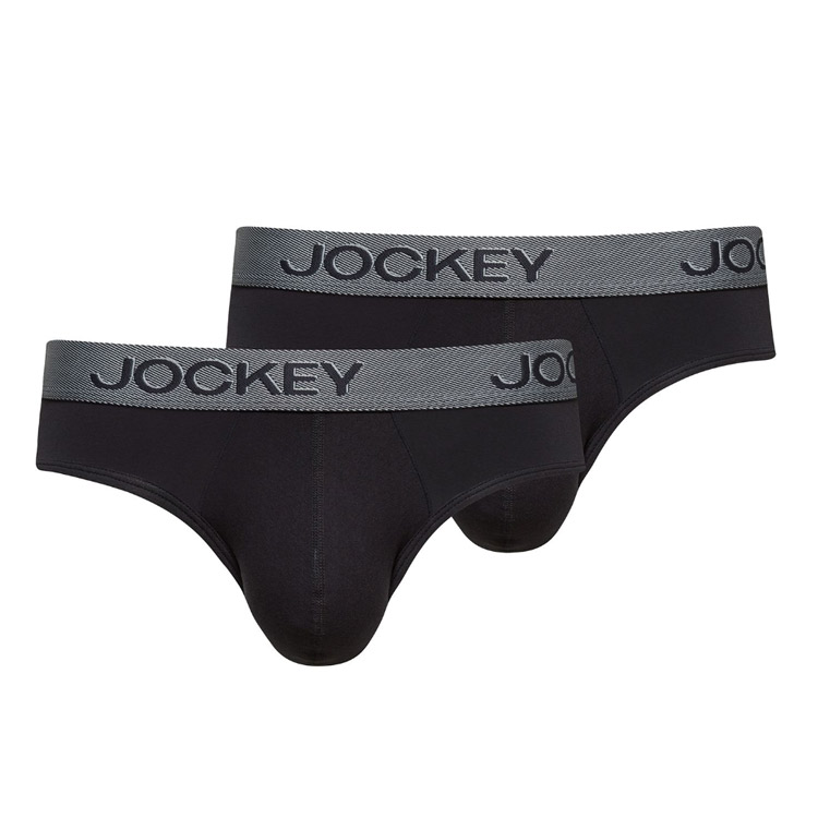 Jockey 3D Brief 2-pack Black