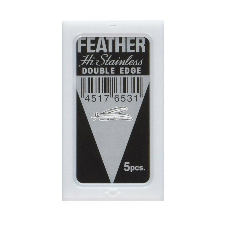 Feather Dubbelrakblad 5-pack