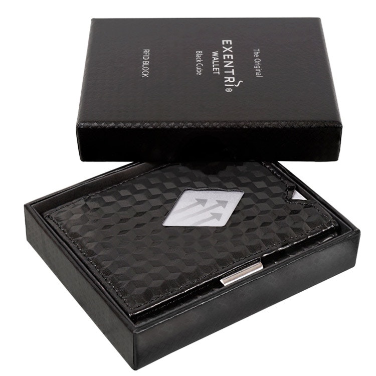 Exentri Wallet Black Cube