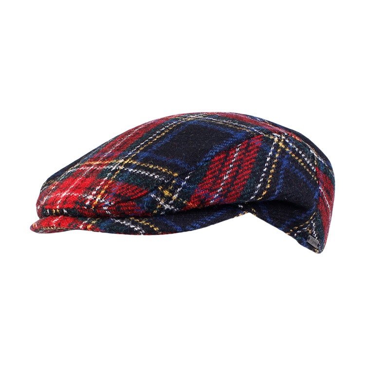 Wigens Harris Tweed Ivy Slim Cap 713 Red