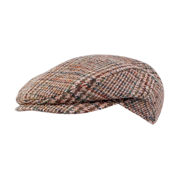 Wigens Harris Tweed Ivy Slim Cap 703 Light Brown