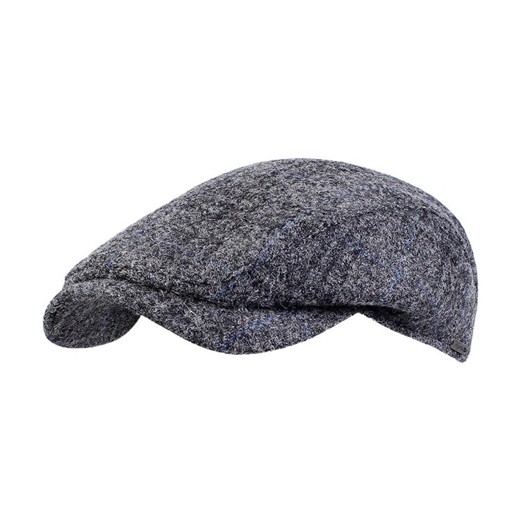 Wigens Harris Tweed Ivy Contemporary Cap 699 Light Grey