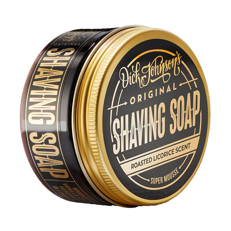 Dick Johnson Excuse My French Shaving Soap Roasted Licorice Scent
