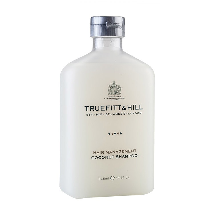 Truefitt & Hill Shampoo Coconut. Schampo speciellt utvecklat för en känslig hårbotten. Gäring och härlig glans!