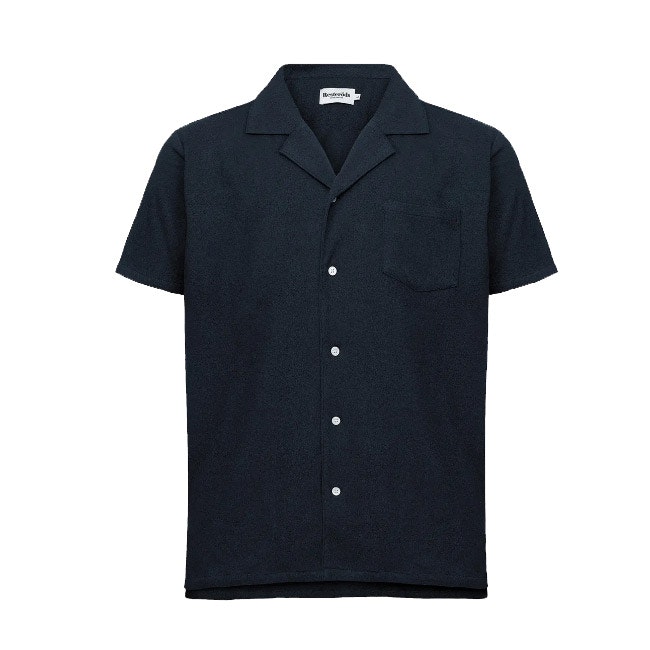 Resteröds Resort Shirt Terry Navy