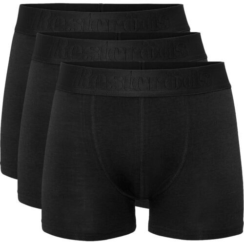 Resteröds Boxer Organic Cotton 3-pack Regular leg Black