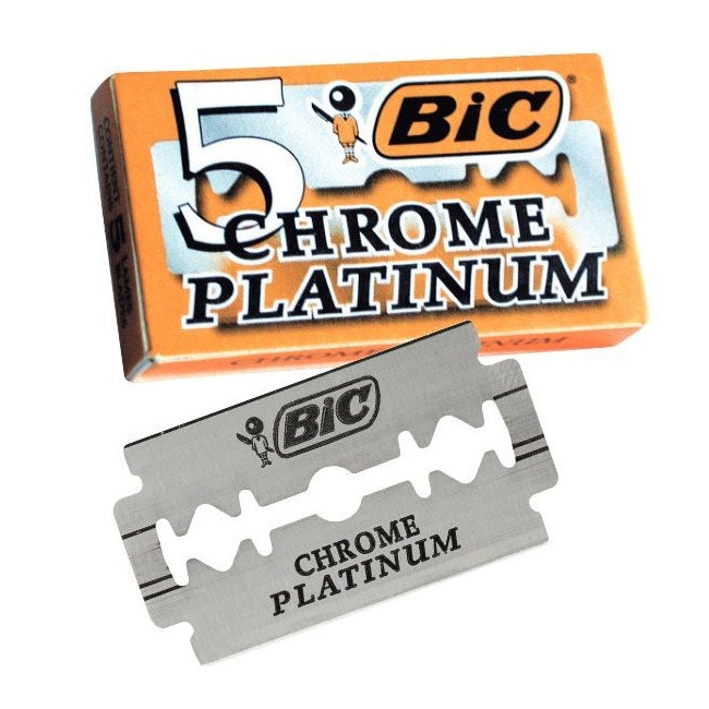 BIC Chrome Platinum Dubbelrakblad 5-p