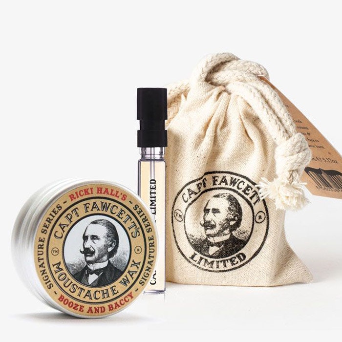 Captain Fawcett Moustache Kit Booze & Baccy