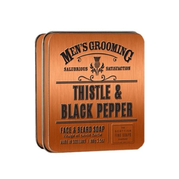 The Scottish Fine Soaps Thistle & Black Pepper Face & Beard Soap