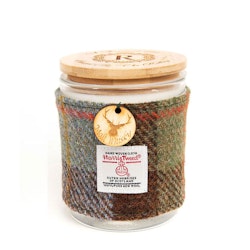 Created By The Ridleys Malt Whisky Candle with Harris Tweed Sleeve