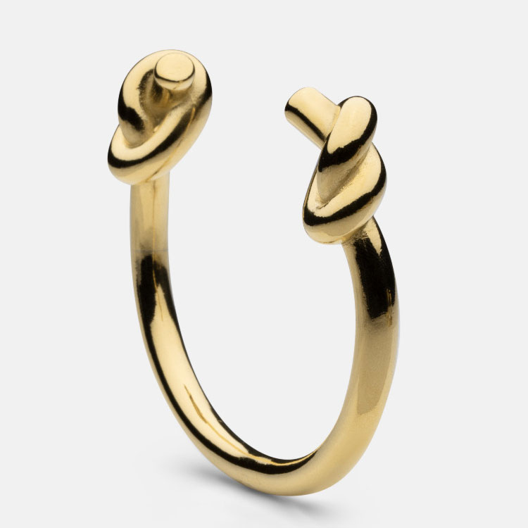 Skultuna Massive Knot Cuff Gold Plated
