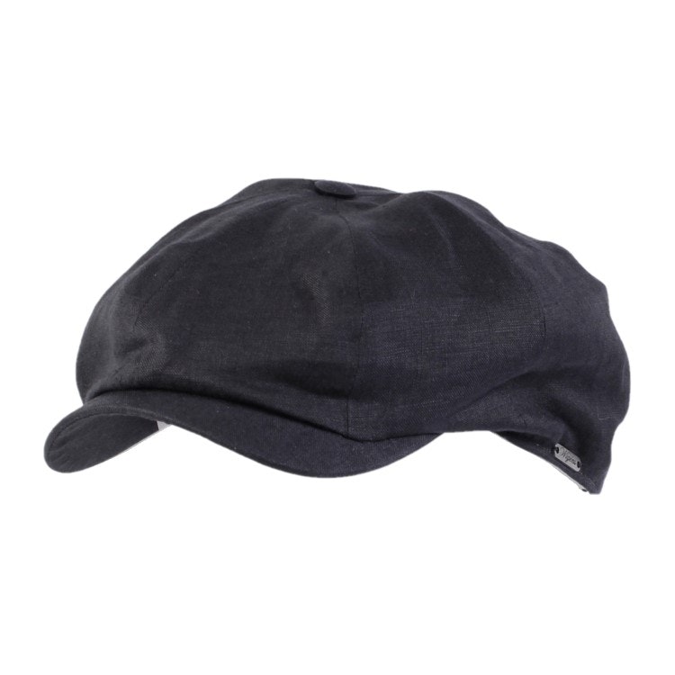 Wigens Newsboy Classic Cap Linen Black