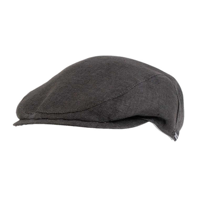 Wigens Ivy Slim Cap Hopsack Linen Dark Olive