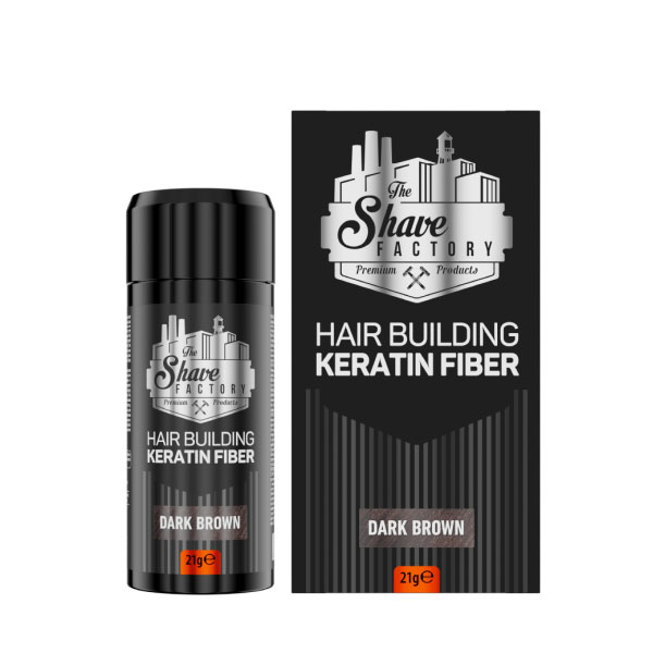 The Shave Factory Hair Building Fiber Dark Brown