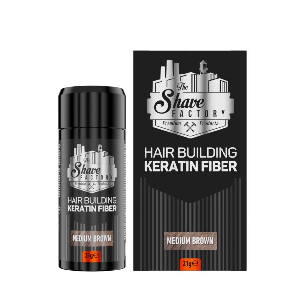 The Shave Factory Hair Building Fiber Medium Brown