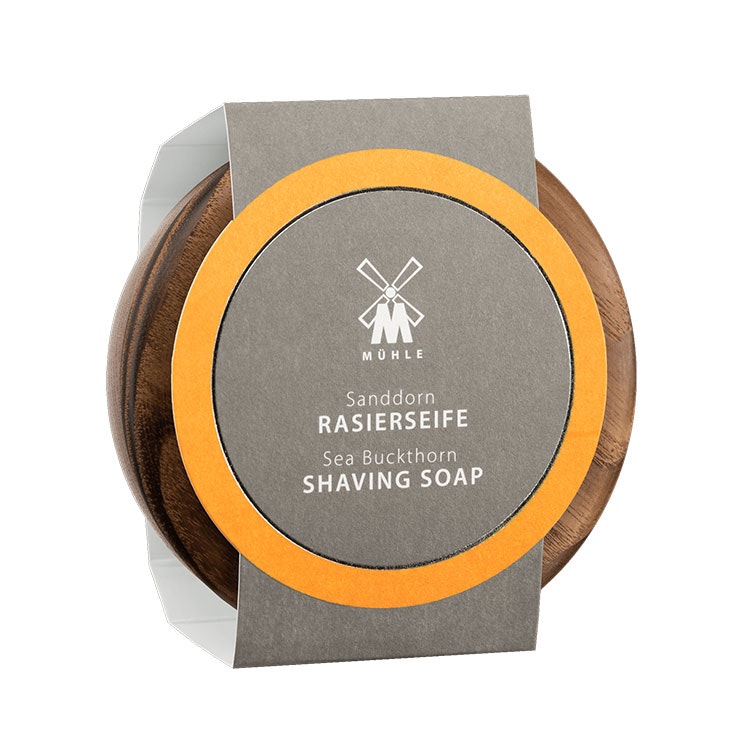 Mühle Sea Buckthorn Shaving Soap Wooden Bowl