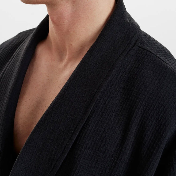 Resteröds Bathrobe Organic Cotton Black