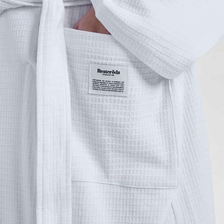 Resteröds Bathrobe Organic Cotton White