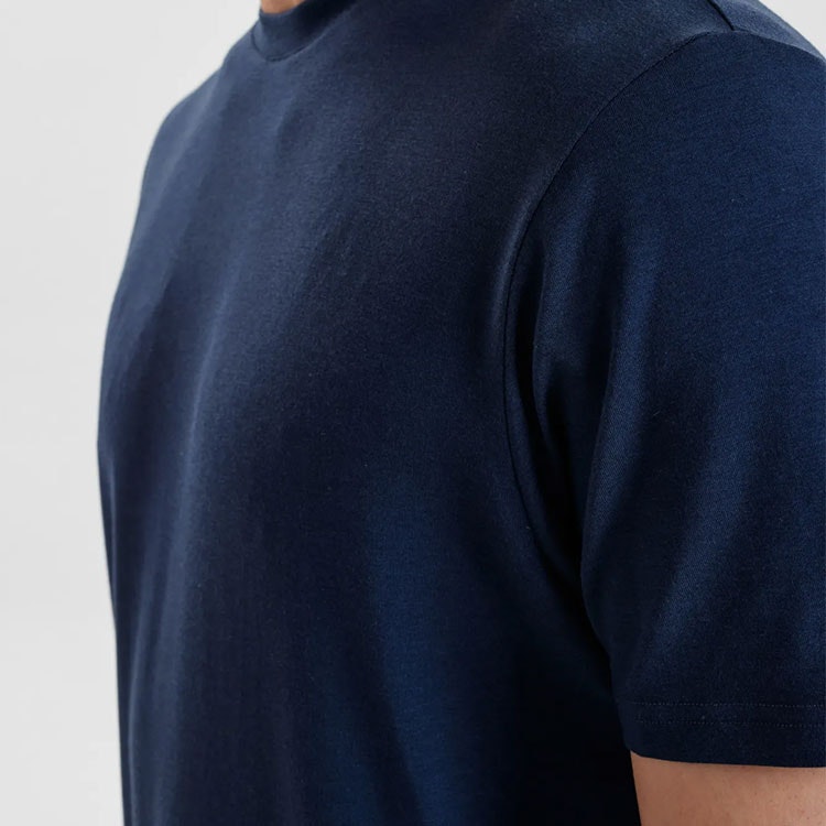 Resteröds R-Neck Tee Bamboo Navy