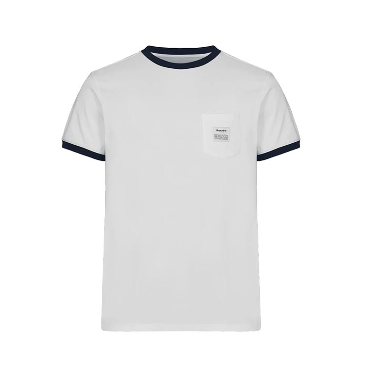 Resteröds Retro Pocket Tee White Navy