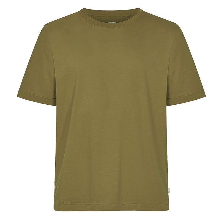 Resteröds Mid Sleeve Tee Organic Cotton Olive Oil