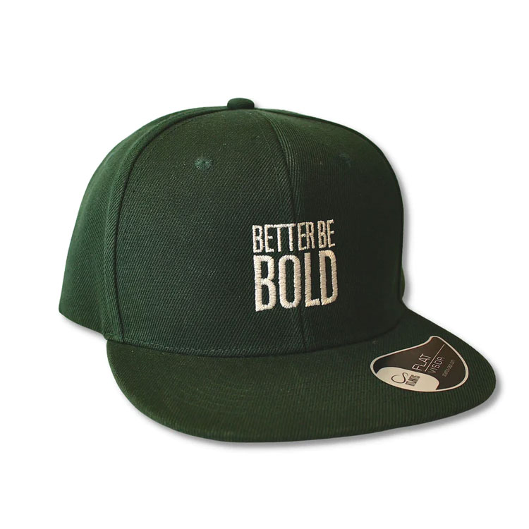 Better Be Bold Snapback Cap Green