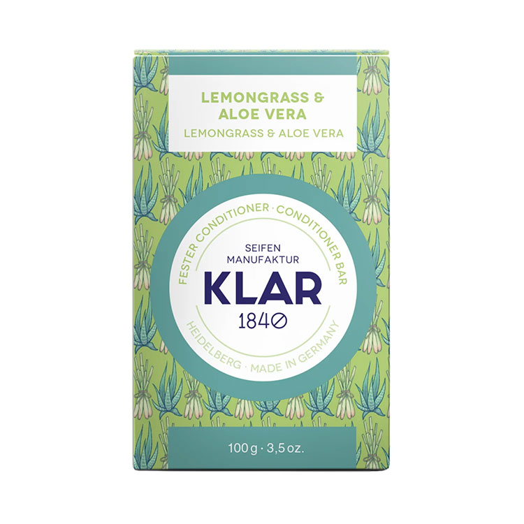 Klar Seifen Lemongrass & Aloe Vera Conditioner Bar - Fett Hår