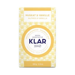 Klar Seifen Nutmeg & Vanilla Shampoo Bar - Normalt Hår