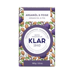 Klar Seifen Argan Oil & Fig Shampoo Bar - Torrt Hår