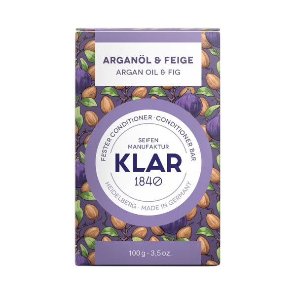 Klar Seifen Argan Oil & Fig Conditioner Bar - Torrt hår