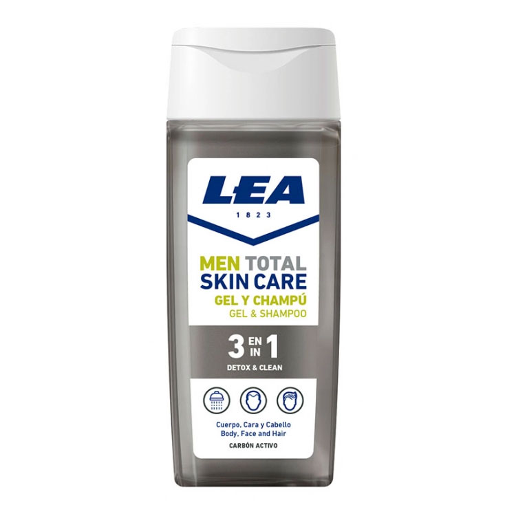 LEA Men Total Skin Care 3 in 1 Detox & Clean Shower Gel and Shampoo